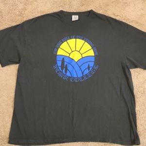 Black York college t-shirt (York Nebraska)